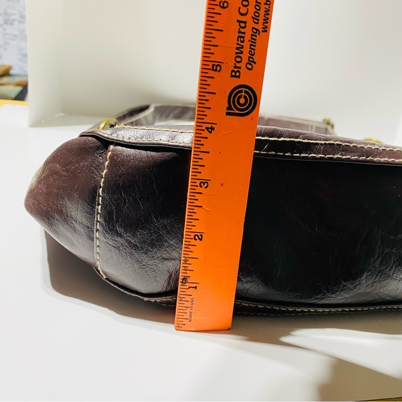 Global Design Concepts Vintage Women’s Leather Patchwork Crossbody Purse♦️ - Picture 7 of 13